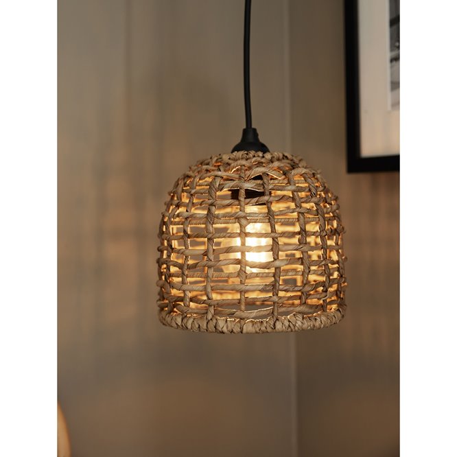 Mała wiklinowa lampa wisząca Cebu mini 17cm PR Home